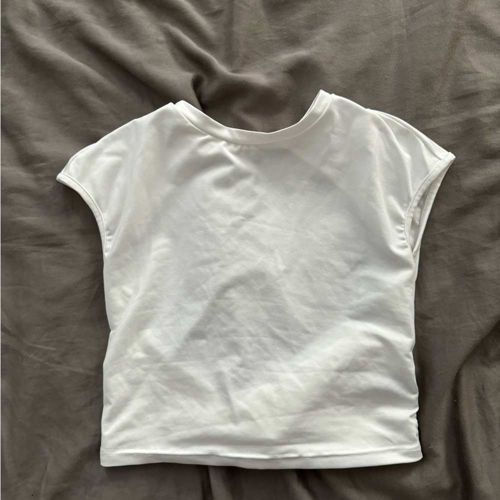 White Shein open back shirt/tank top